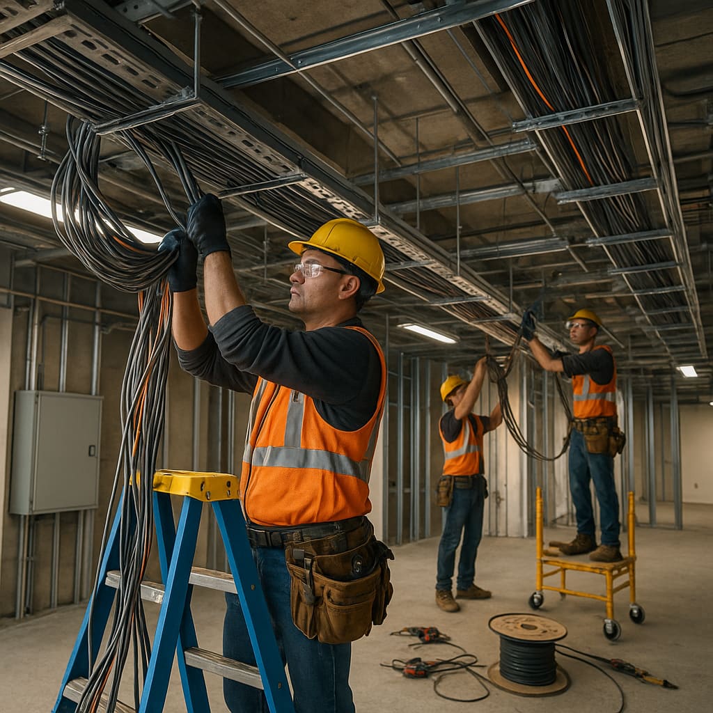 Gewerbliche Elektroverkabelung